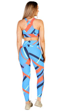 Load image into Gallery viewer, Blue and orange pocket tights
