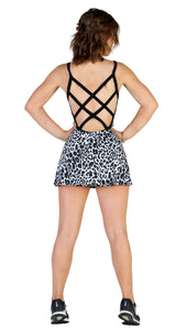 Dianne Black and white Leopard