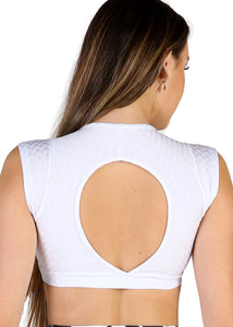 Half Sleeve Crop Top