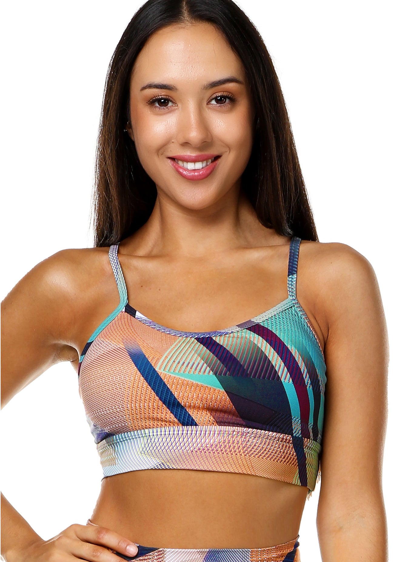 Back Rings Crop Patterned