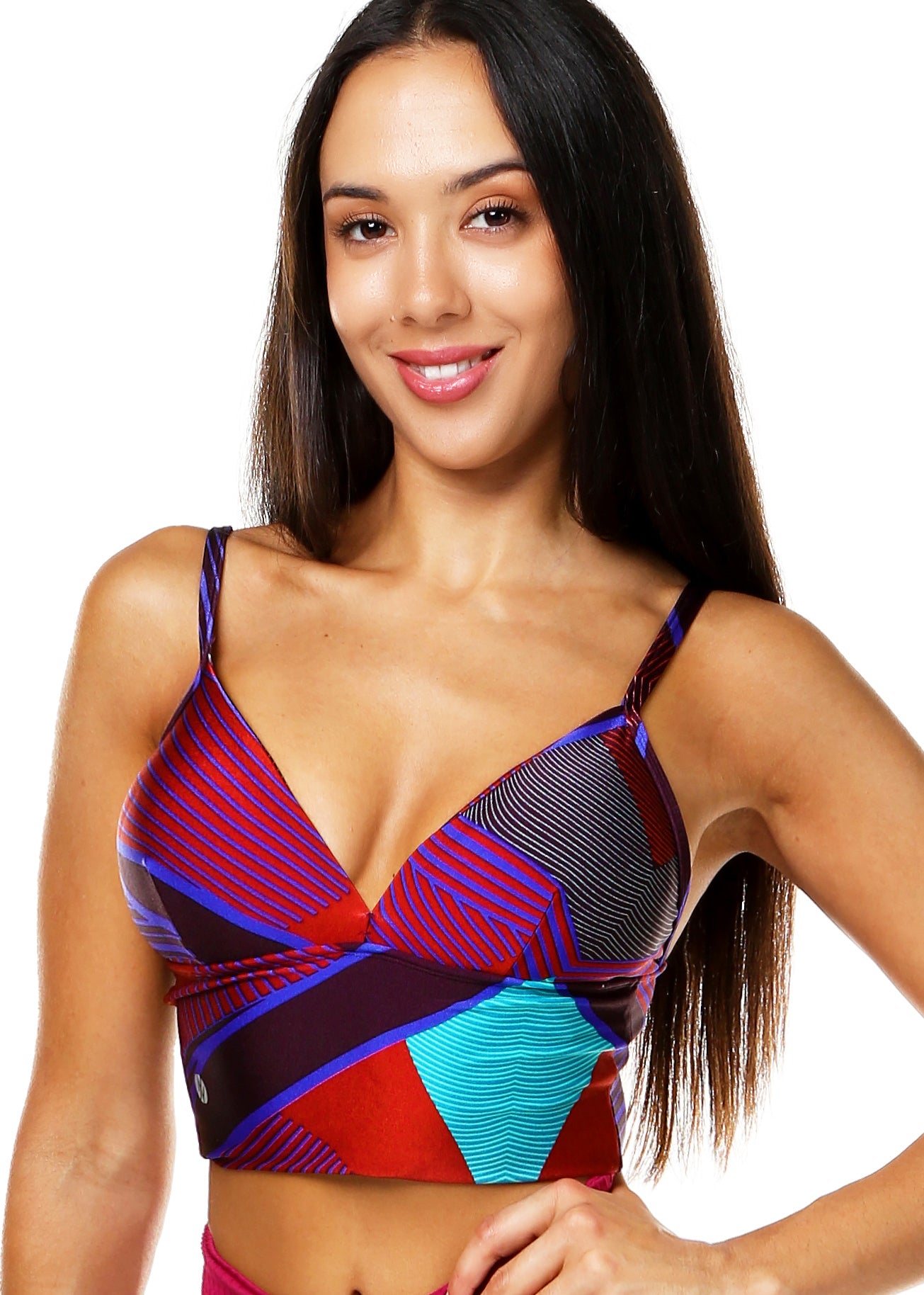 Triangle Crop Top Purple