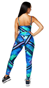 Blue Lines Tights