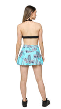 Load image into Gallery viewer, Blue Flower Skort
