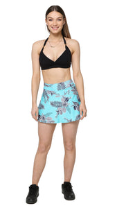 Blue Flower Skort