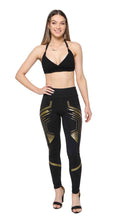 Load image into Gallery viewer, Black with Gold Tights
