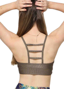 Back Line Crop Top Green