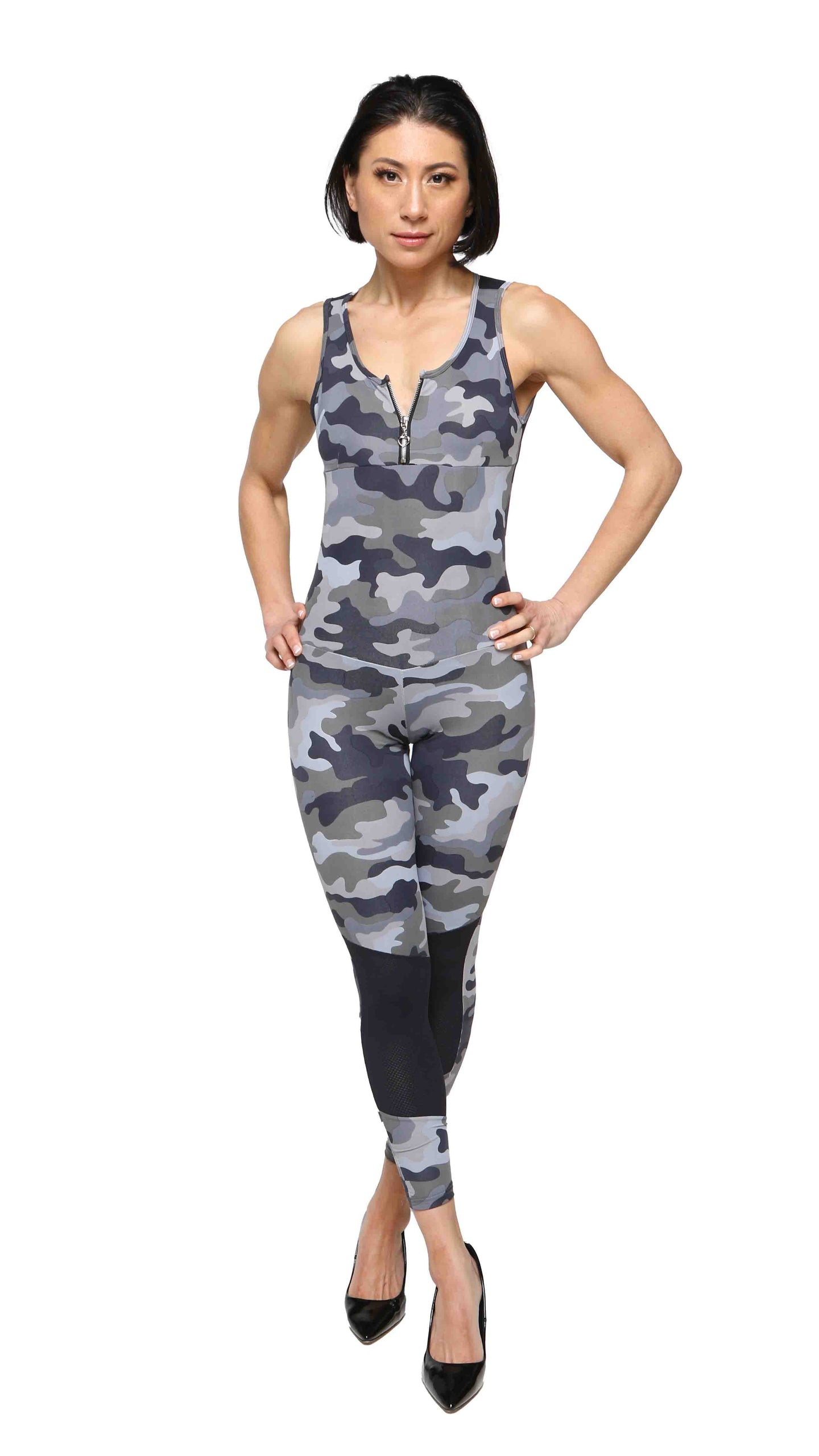 Zip Top Onesie Military